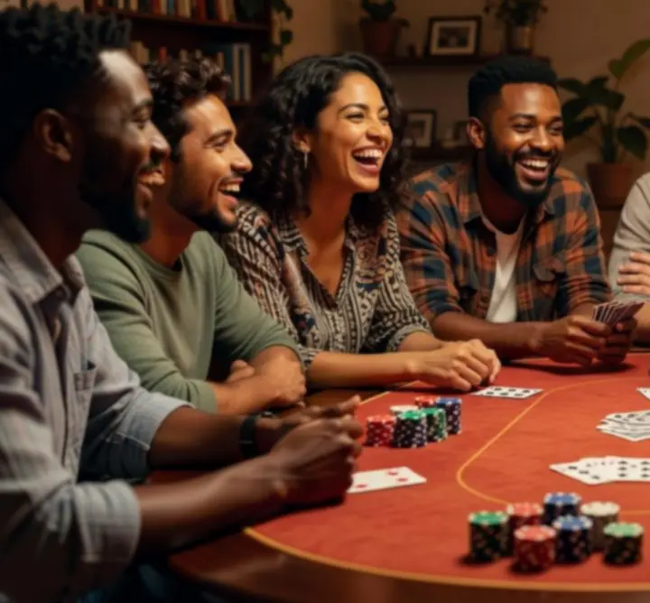 Közösségi offline poker est, társasági hangulatban